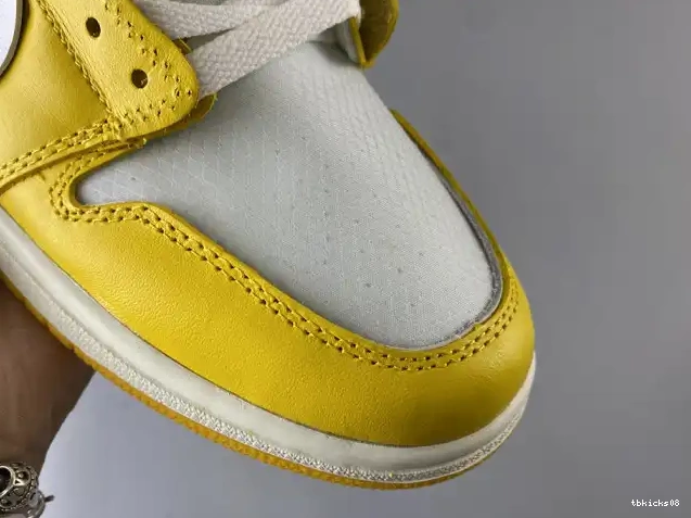 Rep TBkick Dark Jordan Yellow-Cone Air 1 AQ0818-149 Powder Off-White White NRG x 0605